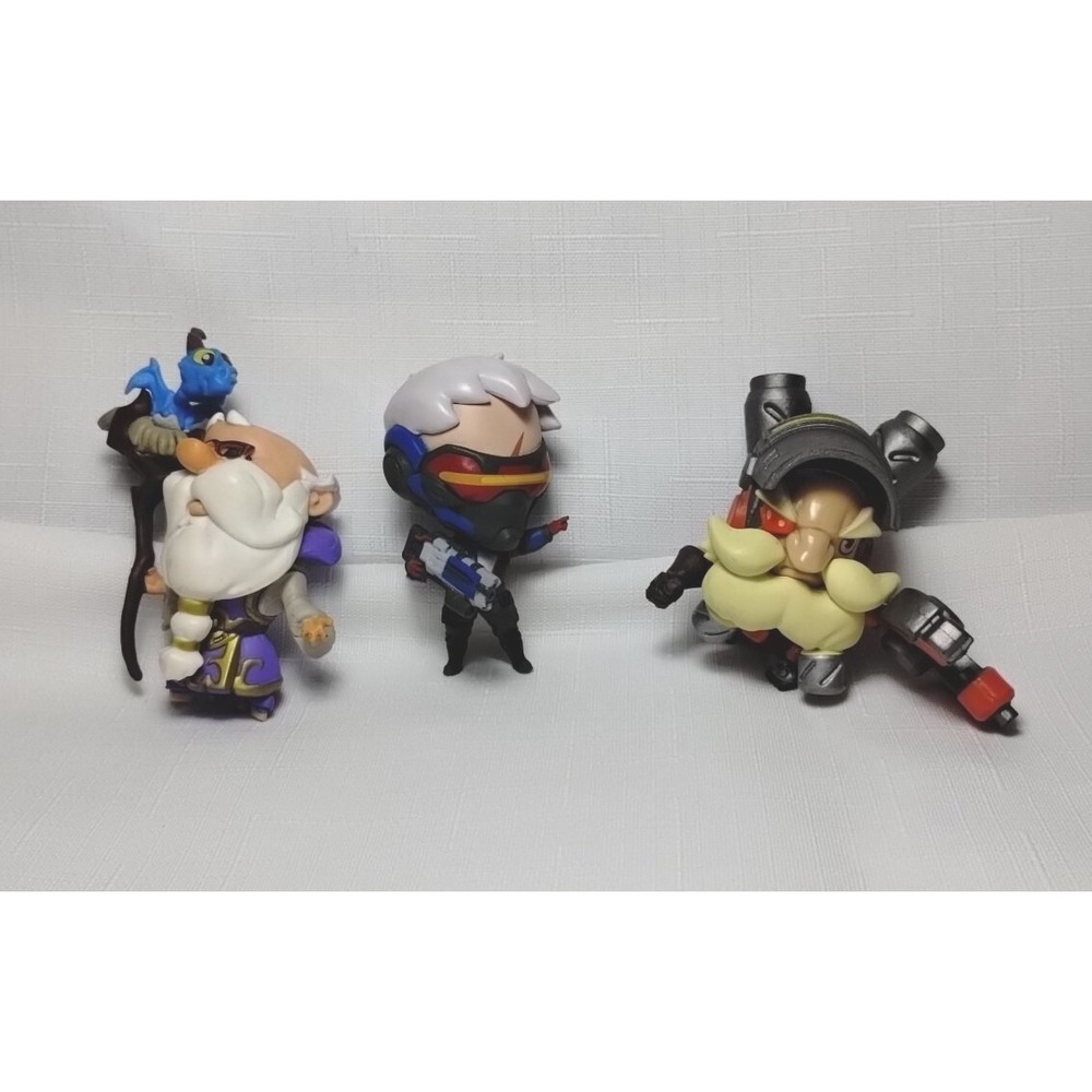 Cute But Deadly Lot Of 3 Figures Malto, Soldier & Torbjorn Blizzard Series 4 & 2